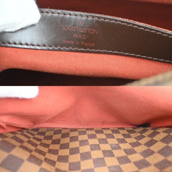 LOUIS VUITTON Naviglio Shoulder Bag Damier Ebene Leather Brown N45255 86EF009 - Picture 13 of 16